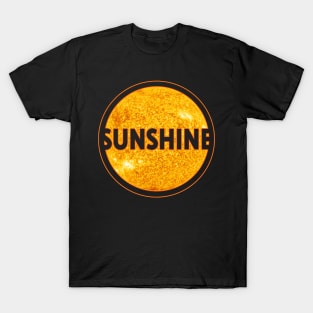 Sun, Sunshine with lettering gift space idea T-Shirt